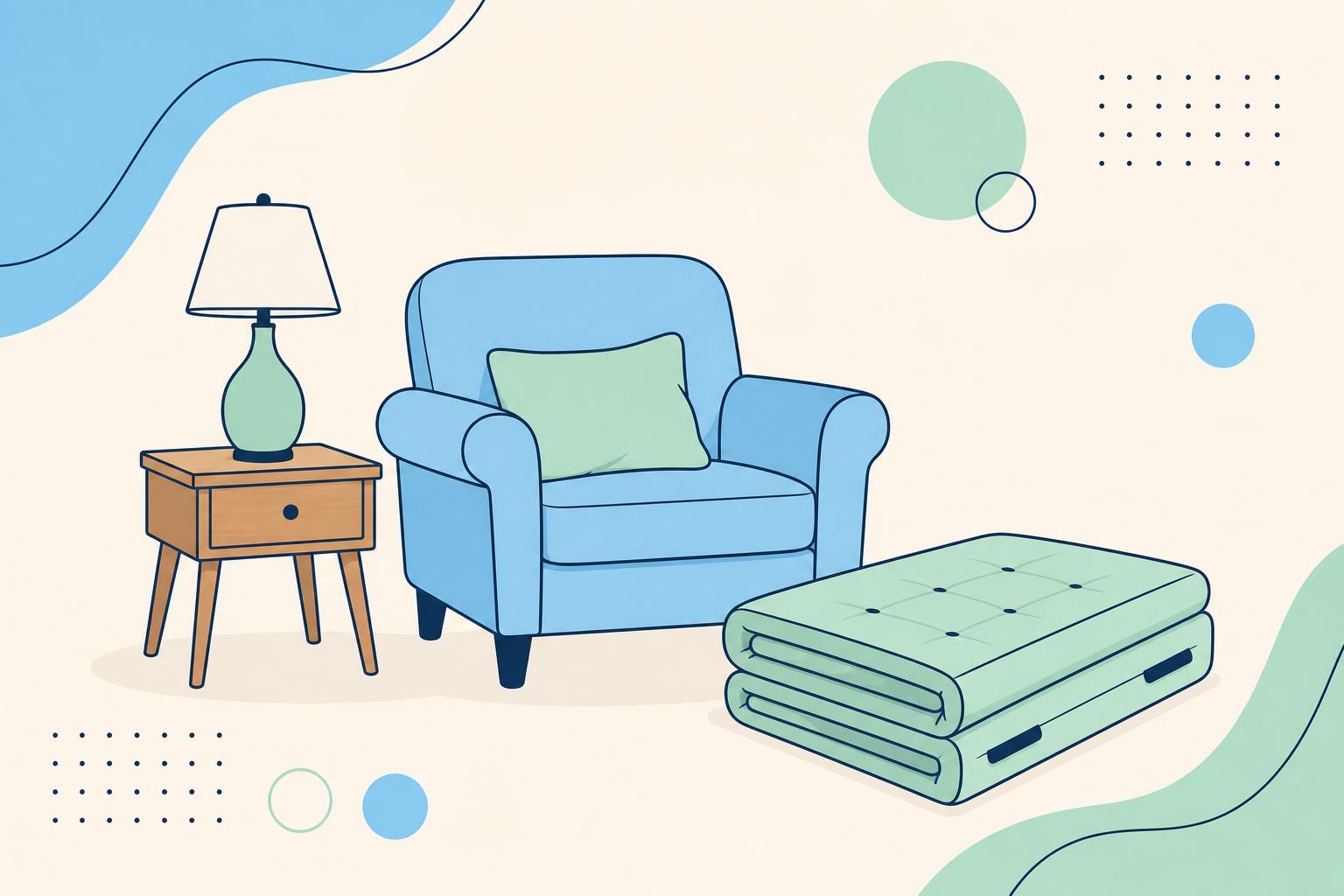 Furniture & Living repair illustration