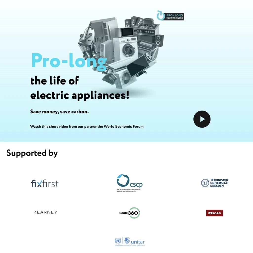 Pro-long Electronics campaign artwork supported by WEF and partners