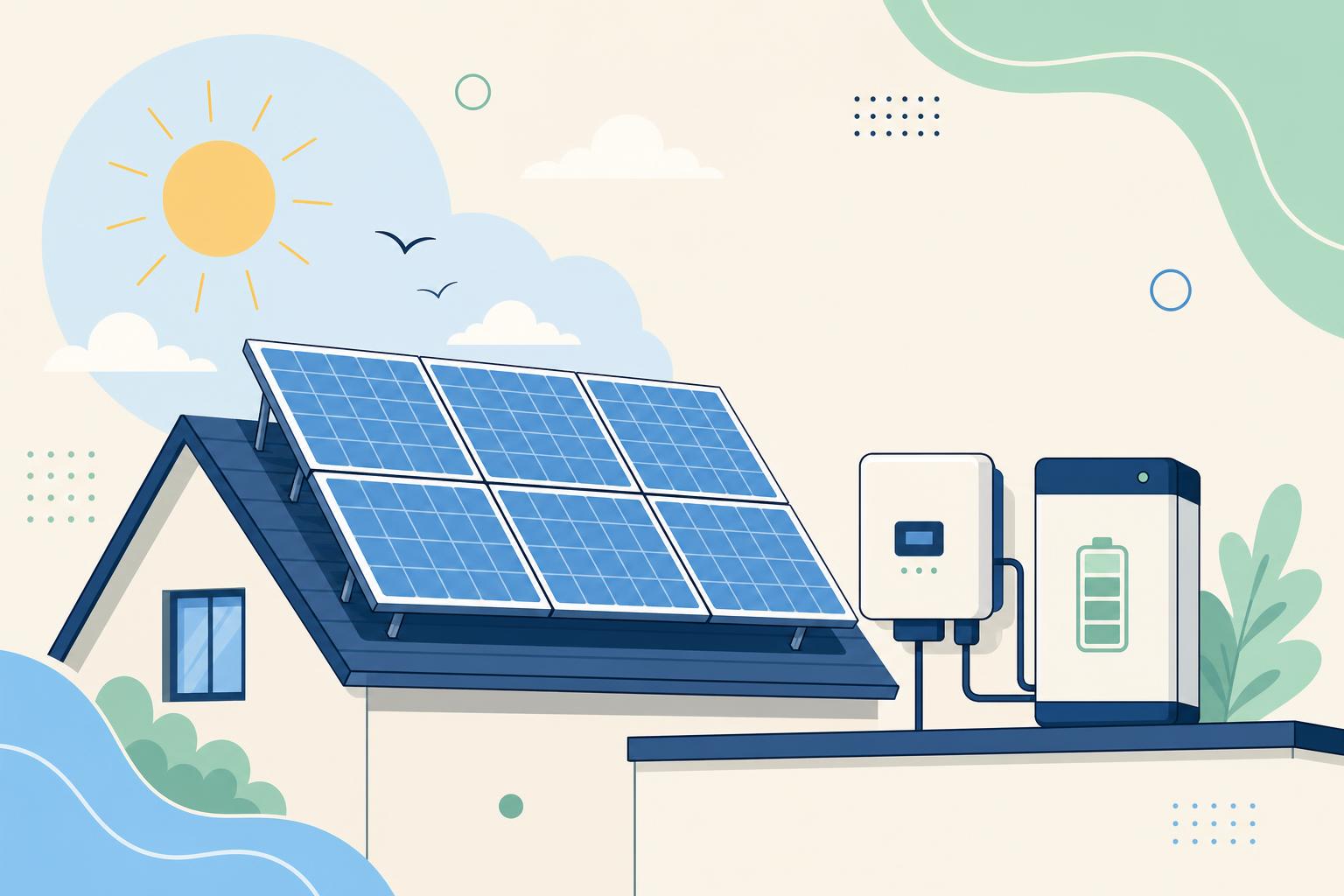 Solar & Energy repair illustration
